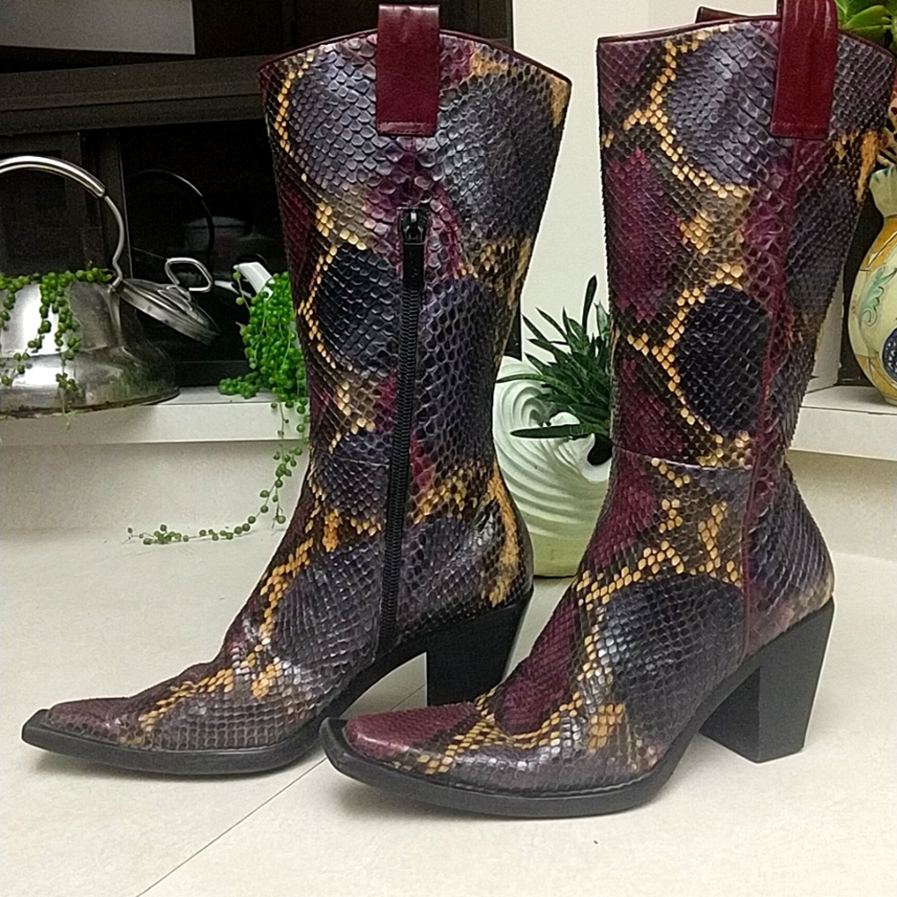 Genuine Snakeskin boots size 35